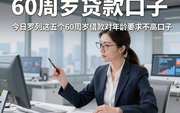 60周岁贷款口子，今日罗列这五个60周岁借款对年龄要求不高口子