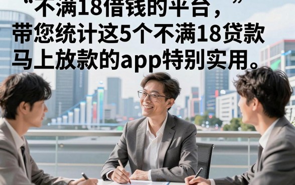 不满18借钱的平台，带您统计这5个不满18贷款马上放款的app特别实用