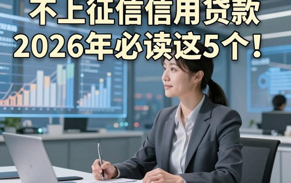 不上征信信用贷款2026年必读​这5个！本篇为您全面收藏！