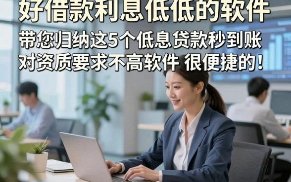 好借款利息低低的软件,带您归纳这5个低息贷款秒到账对资质要求不高软件很便捷的
