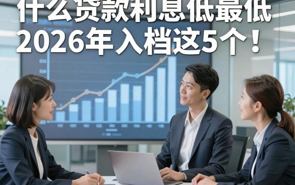 什么贷款利息低最低2026年入档​这5个！本文为您深入统计！