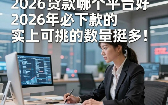2026贷款哪个平台好2026年必下款的实际上可挑的数量挺多！，本篇为您深入列举这5个借款app！