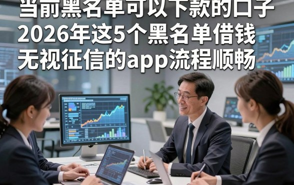 当前黑名单可以下款的口子，2026年这5个黑名单借钱无视征信的app流程顺畅