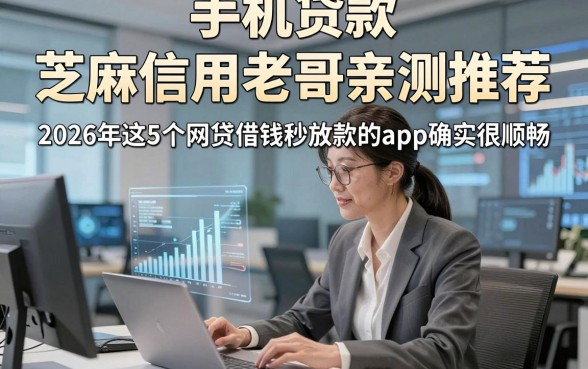 手机贷款 芝麻信用老哥亲测推荐，2026年这5个网贷借钱秒放款的app确实很顺畅