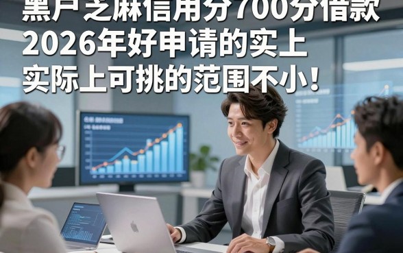 黑户芝麻信用分700分借款2026年好申请的实际上可挑的范围不小！，今天为您细致整理这五个黑户借钱口子！