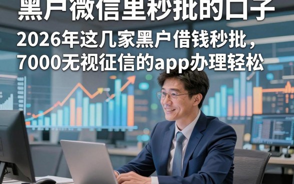 黑户微信里秒批的口子，2026年这几家黑户借钱秒批7000无视征信的app办理轻松