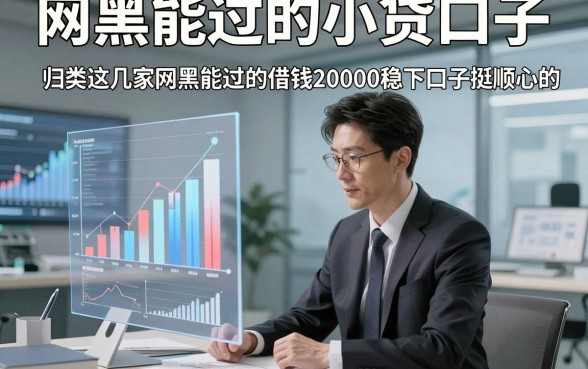 网黑能过的小贷口子，归类这几家网黑能过的借钱20000稳下口子挺顺心的