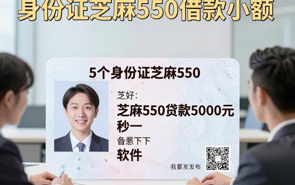 身份证芝麻550借款小额，分析这5个身份证芝麻550贷款5000元秒下软件