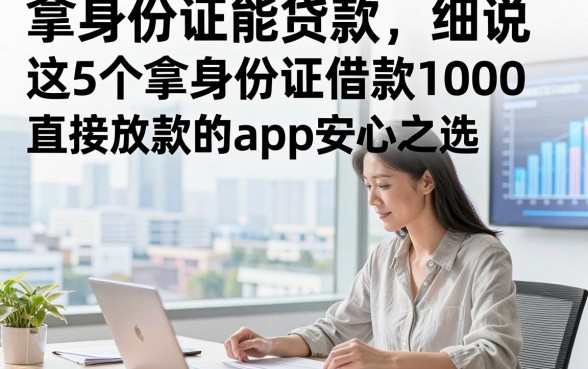 拿身份证能贷款，细说​这5个拿身份证借款1000直接放款的app安心之选