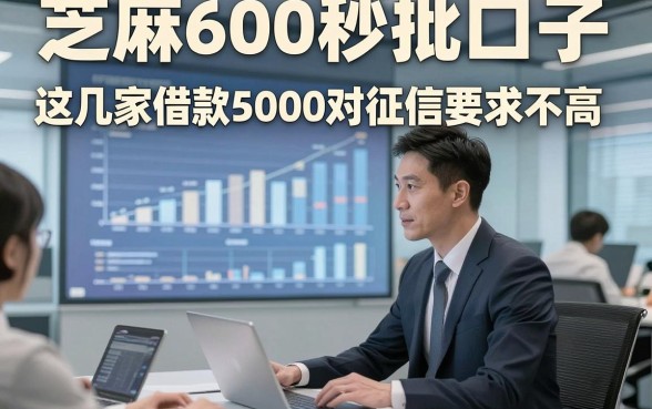 芝麻600秒批口子，探讨这几家借款5000对征信要求不高app