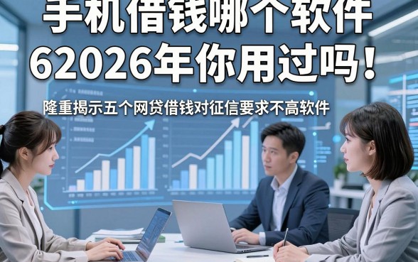 手机借钱哪个软件62026年你用过吗！隆重揭示五个网贷借钱对征信要求不高软件