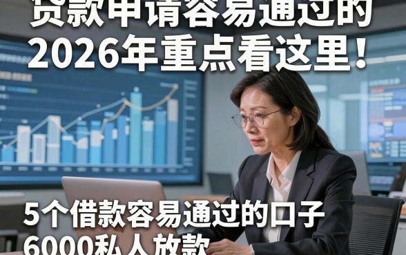 贷款申请容易通过的2026年重点看这里！介绍5个借款容易通过的口子6000私人放款