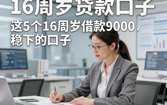 16周岁贷款口子，深度说明这5个16周岁借款9000稳下的口子