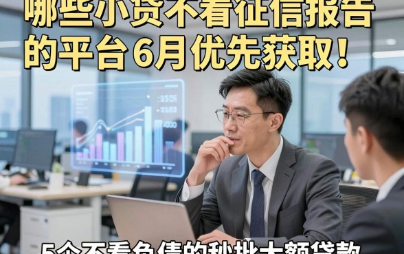 哪些小贷不看征信报告的平台6月优先获取！解说5个不看负债的秒批大额贷款