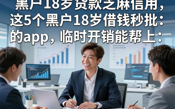 黑户18岁贷款芝麻信用，这5个黑户18岁借钱秒批的app临时开销能帮上
