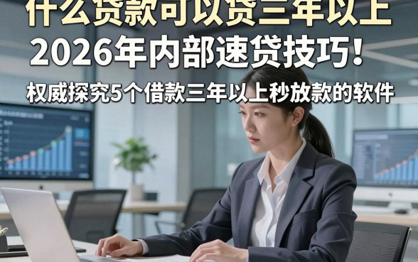 什么贷款可以贷三年以上2026年内部速贷技巧！权威探究5个借款三年以上秒放款的软件