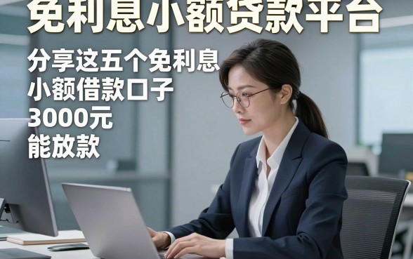 免利息小额贷款平台，同时分享这五个免利息小额借款口子3000元能放款