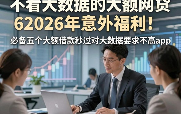 不看大数据的大额网贷62026年意外福利！必备五个大额借款秒过对大数据要求不高app