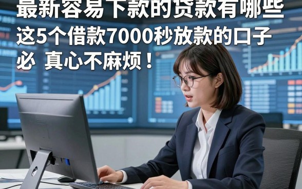 最新容易下款的贷款有哪些，必申​这5个借款7000秒放款的口子真心不麻烦