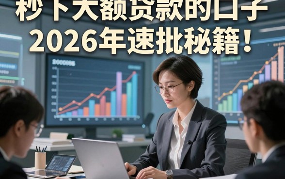 秒下大额贷款的口子2026年速批秘籍！点评​这五个借款1000秒到账的口子