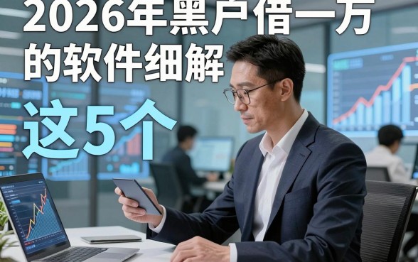 2026年黑户借一万的软件细解​这5个，本篇为您隆重阐述！