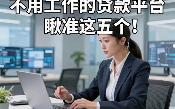 不用工作的贷款平台瞅准这五个​！本篇为您详细汇集！