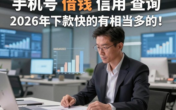手机号 借钱 信用 查询2026年下款快的有相当多的！，本文深度研讨​这5个借款软件！