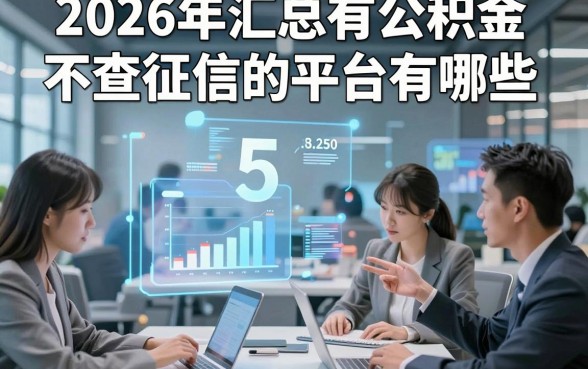 2026年汇总有公积金不查征信的平台有哪些，这5个有公积金无视征信借钱微信放款口子值得安心选用