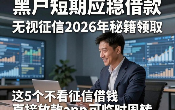 黑户短期应急借款 无视征信2026年秘籍领取，这5个不看征信借钱直接放款app可临时周转