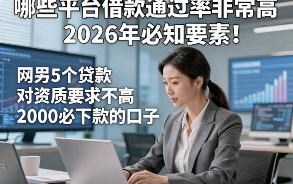 哪些平台借款通过率非常高2026年必知要素!网罗5个贷款对资质要求不高2000必下款的口子