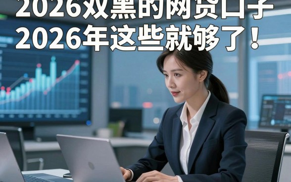 2026双黑的网贷口子2026年这些就够了！本篇为您全面详解！