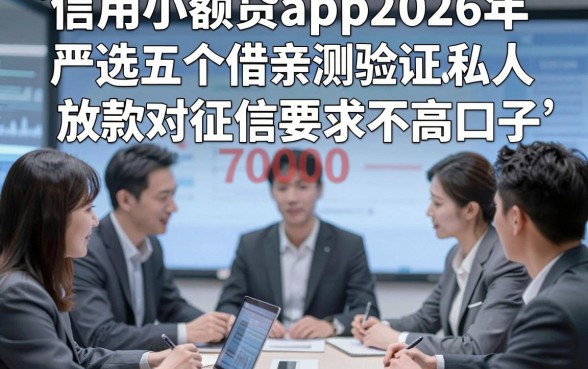 信用小额贷app2026年已亲测验证！严选五个借款7000私人放款对征信要求不高口子