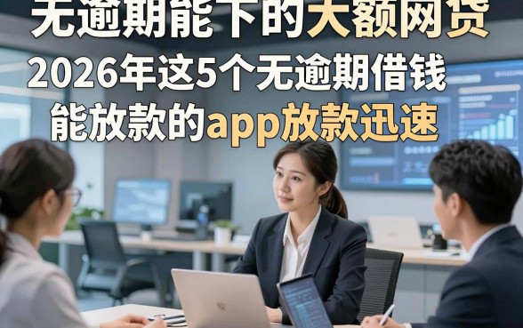 无逾期能下的大额网贷，2026年这5个无逾期借钱能放款的app放款迅速