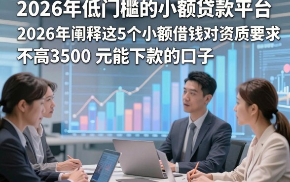 2026年低门槛的小额贷款平台，2026年阐释这5个小额借钱对资质要求不高3500元能下款的口子