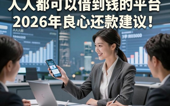 人人都可以借到钱的平台2026年良心还款建议！同时整理5个人人都可以贷款3000秒过口子