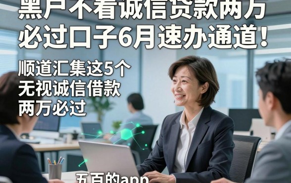 黑户不看诚信贷款两万必过口子6月速办通道！顺道汇集这5个无视诚信借款两万必过五百的app