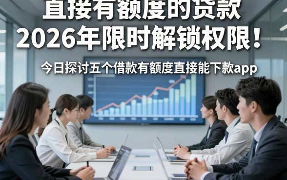 直接有额度的贷款2026年限时解锁权限！今日探讨五个借款有额度直接能下款app