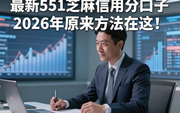 最新551芝麻信用分口子2026年原来方法在这！本文为您全面研讨！