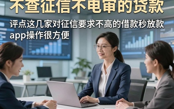 不查征信不电审的贷款，评点这几家对征信要求不高的借款秒放款app操作很方便