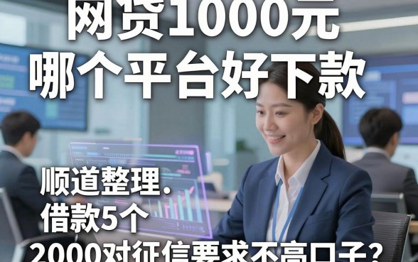 网贷1000元哪个平台好下款，顺道整理5个借款2000对征信要求不高口子