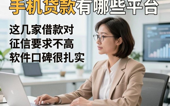 手机贷款有哪些平台，这几家借款对征信要求不高软件口碑很扎实