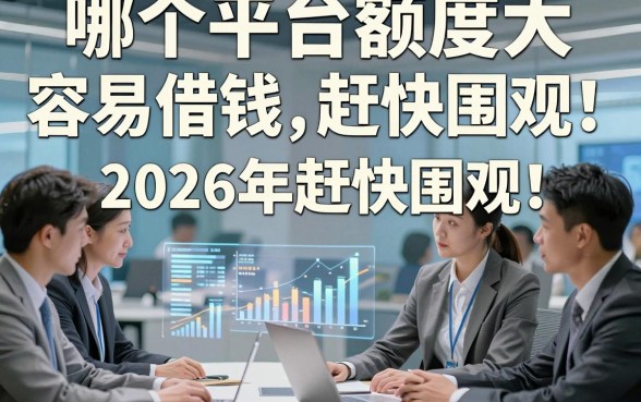 哪个平台额度大,容易借钱2026年赶快围观！为您解说这5个逾期也能借的网贷
