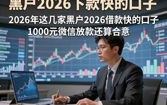 黑户2026下款快的口子，2026年这几家黑户2026借款快的口子1000元微信放款还算合意