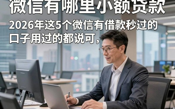 微信有哪里小额贷款，2026年这5个微信有借款秒过的口子用过的都说可