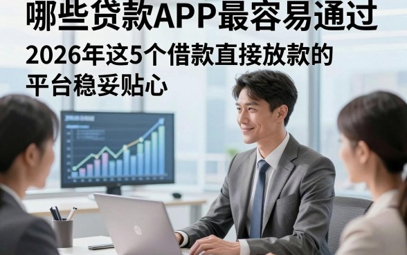 哪些贷款APP最容易通过，2026年这5个借款直接放款的平台稳妥贴心