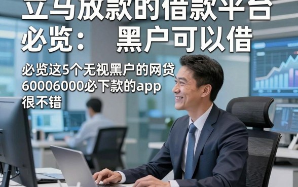 立马放款的借款平台黑户可以借，必览这5个无视黑户的网贷6000必下款的app体验感很不错