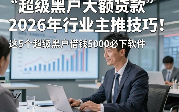 超级黑户大额贷款2026年行业主推技巧！解说这5个超级黑户借钱5000必下软件