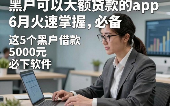 黑户可以大额贷款的app6月火速掌握，必备​这5个黑户借款5000元必下软件