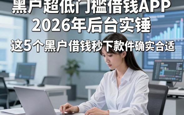 黑户超低门槛借钱APP2026年后台实锤，这5个黑户借钱秒下款的软件确实合适