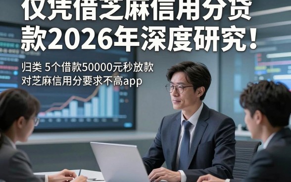 仅凭借芝麻信用分贷款2026年深度研究！归类5个借款50000元秒放款对芝麻信用分要求不高app